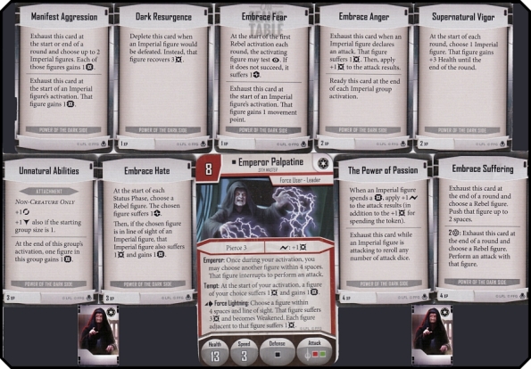 imperial assault heart of the empire Power of the Dark Side class deck